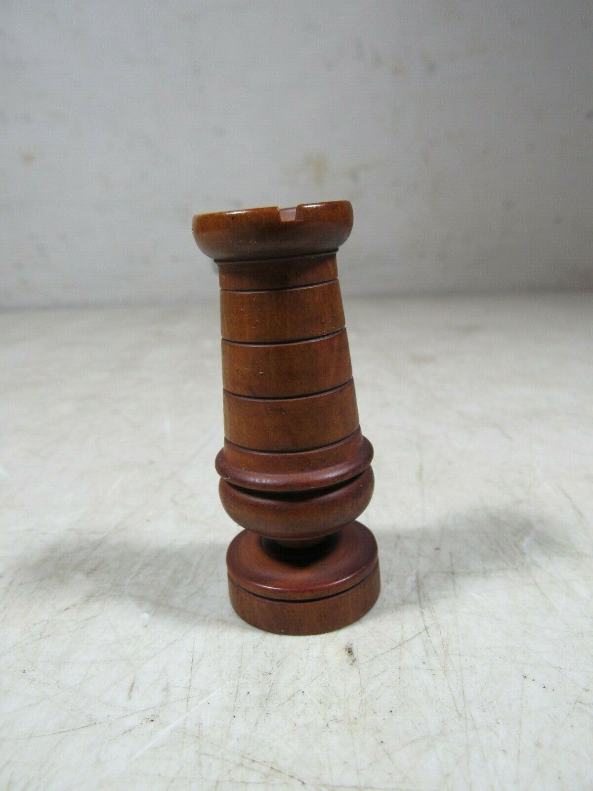 LARGE SIZE Antique French REGENCE PATTERN Turned wood wooden CHESS PIECES,  Set