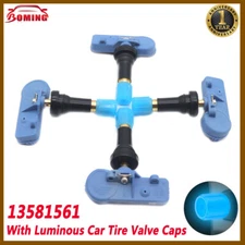 Set of (4) TPMS TIRE PRESSURE SENSORS 13581561 FOR GM CHEVY GMC CADILLAC BUICK