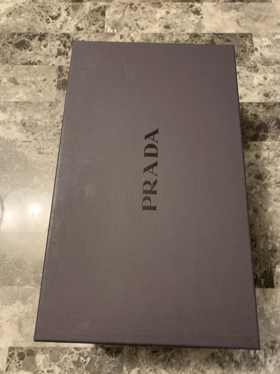 Prada Spazzolato Rios Calzature Uomo Navy Blue Size 11.5 | eBay display picture 2