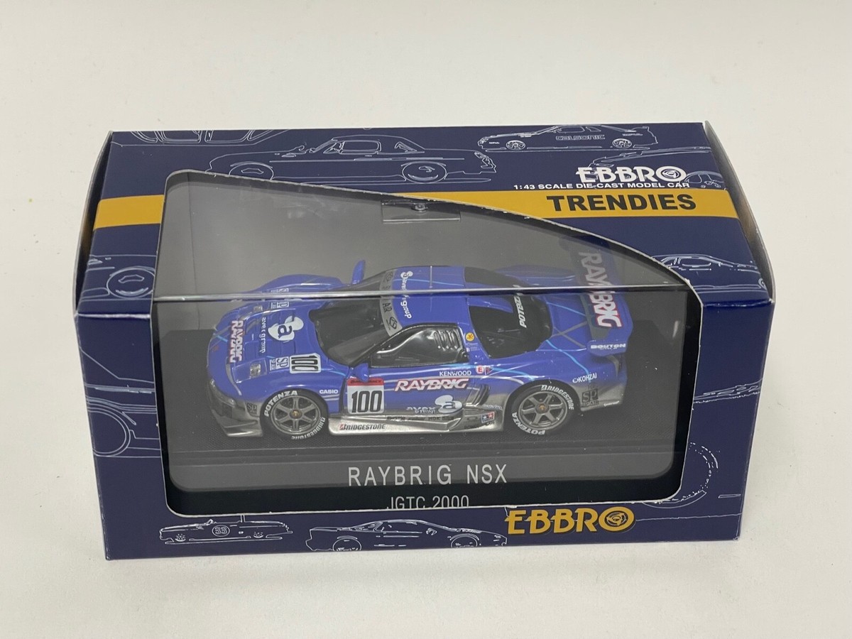 1/43 Ebbro Raybrig Honda NSX JGTC 2000 car #100 #129. CS999 1/43 Ebbro Raybrig Honda NSX JGTC 2000 car #100 #129. CS999