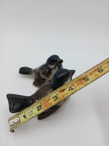 Wien Keramos Brown Titmouse Birds Antique Ceramic Made In Austria 1920s - Picture 11 of 12
