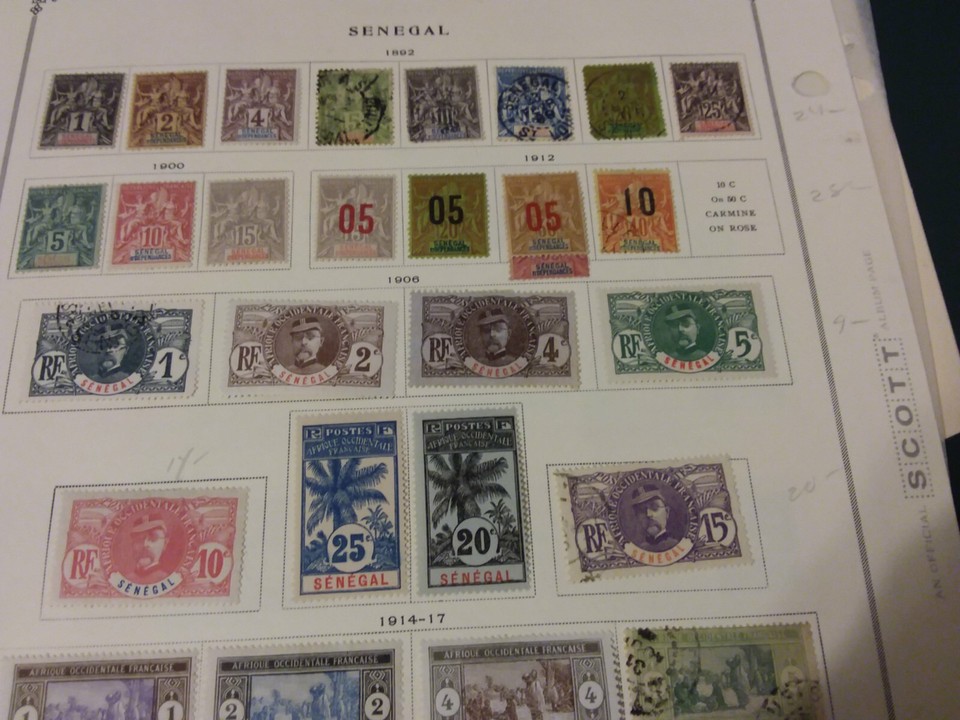 Senegal Serbia to 1940 Stamp Collection on pages eBay