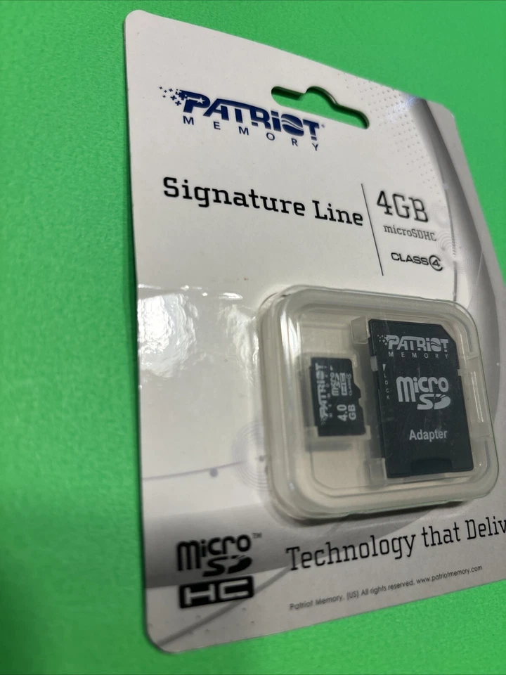 Patriot Memory 4GB Class 4 MicroSDHC Memory Card Adapter Included - Image 3 of 4