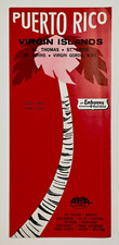 1965-66 Puerto Rico Virgin Islands Embassy Holiday Air Tours VTG Travel Brochure