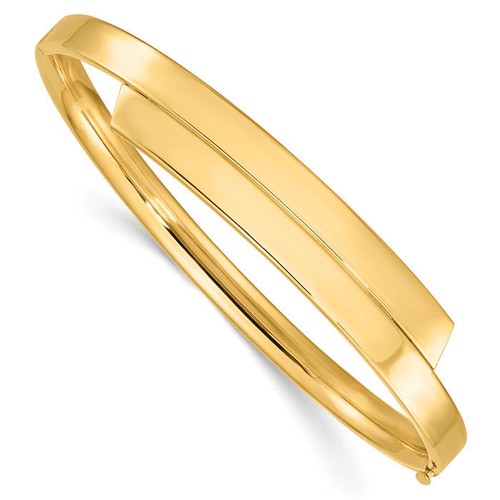 14K Solid Yellow Gold 4.75mm Bangle Bracelet - 第 1/12 張圖片