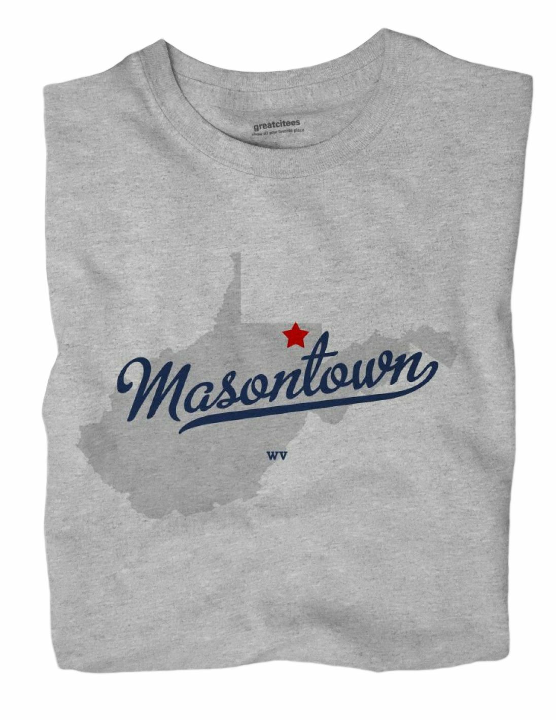 Masontown West Virginia WV TShirt MAP eBay