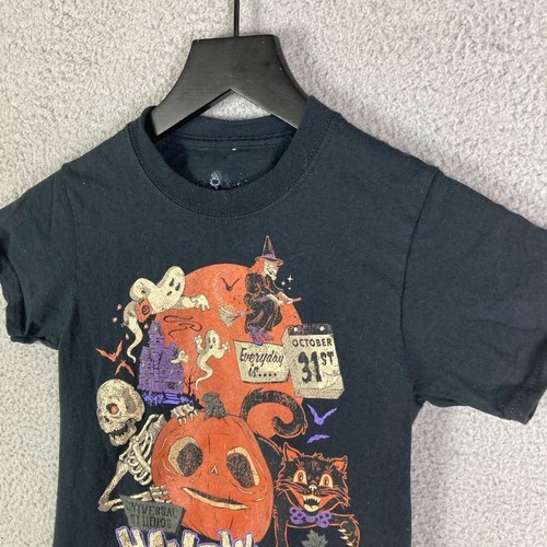 HHN Kids Shirt XS Universal Studios Halloween Horror Nights Black Youth Tee - Picture 10 of 12