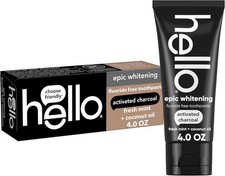 Activated Charcoal Toothpaste, hello, Mint, 4oz