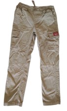 Levi's Boys Size 8 Khaki Cargo Pants Pull-On Stretch Waist School Uniform...