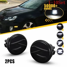 FOR 03-09 NISSAN 350Z WHITE SEQUENTIAL LED FENDER SIDE LIGHT ACCESSORIES 1-10Set