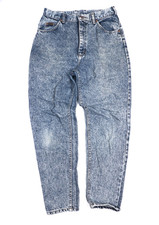 Vintage Lee Riders Mom Jeans Union Made Womens 29x30 Blue Stone Wash High