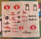 GI JOE COBRA FLIGHT POD TROUBLE BUBBLE STICKER DECAL SHEET x1