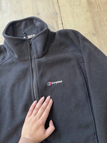 Berghaus Vintage Black Zip Through Fleece Jacket - Men’s Size UK Large - Picture 3 of 7