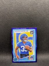 2025 Panini Donruss Optic - Rated Rookie Jarquez Hunter #292 Purple Shock Prizm