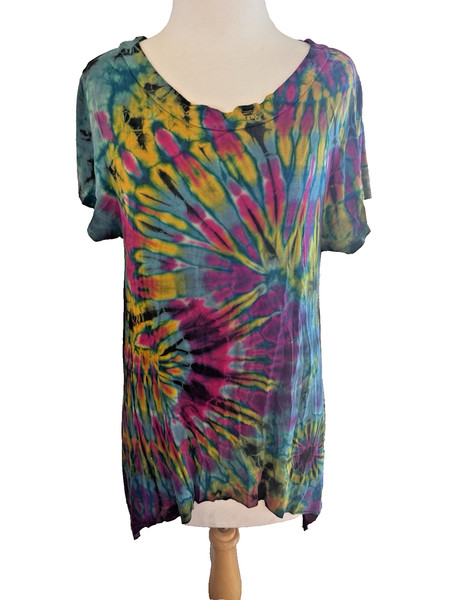 As New Hippie Sticks Tie Dye T Shirt -