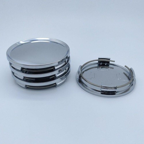 2 Copricerchi coprimozzo cromato universali 1/2" 2,5" 63mm ricambi pneumatici copricerchi auto - Foto 5 di 5