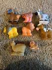 Lot of 8 Vtg 90's Fisher Price Chunky Little People Barnyard Farm Animals