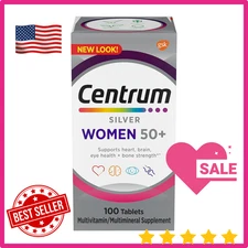 Centrum Silver Women's Multivitamin 50 Plus, 100 Tablets