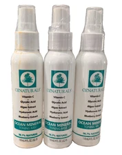 3 OzNaturals OCEAN MINERAL TONING MIST 4oz Each