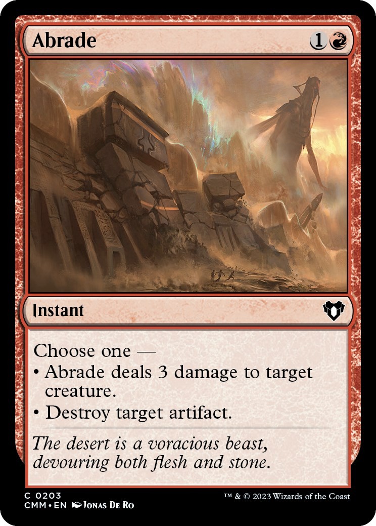 Abrade [CMM - 203] Common NM Commander Masters