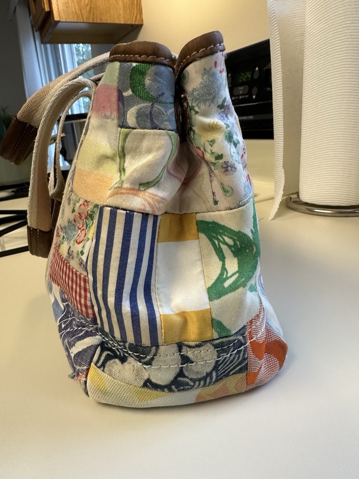 Vintage Coach Hamptons Weekend Patchwork Tote Bag… - image 8