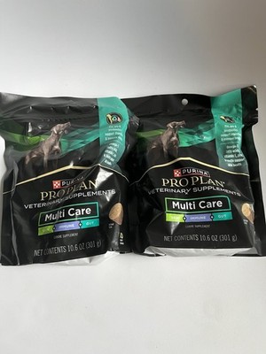 2 Purina Pro Plan Veterinary Supplements Multi Care Dog Supplements exp: 07/2026