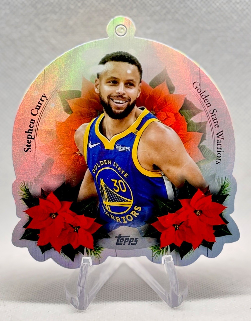 2025-26 Topps Holiday Stephen Curry Die-Cut Ornaments Insert - Unpunched #DCO-SC
