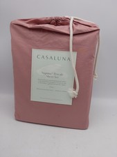 Casaluna Supima Percale Sheet Set Full Size Color Rose