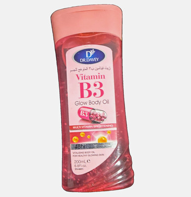 DR.DAVEY Vitamin B3 Glow Body Oil aufhellendes Körperöl 200 ml