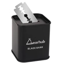Blade Bank Safely Store Used Safety Razor Blades Large Black (1 Pack) 