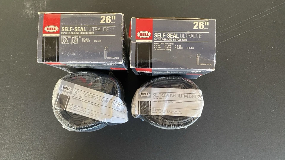 Tubo interior de bicicleta ultraligero auto-sellante Bell 26” válvula Presta. 2 tubos interiores Foto 4 de 4