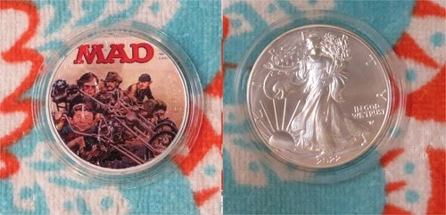 American Silver Eagle * Mad Magazine Sleazy Riders * 1 oz .999 Silver Colorized