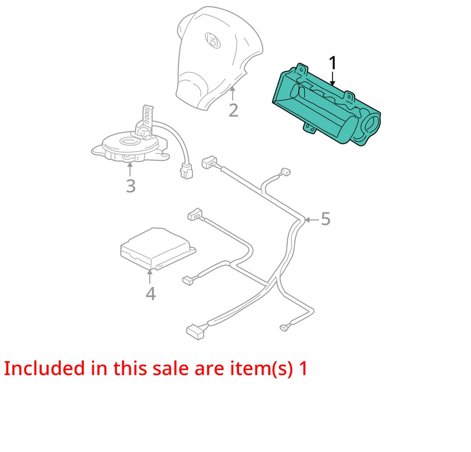 Air Bag Dash Fits 01-02 SANTA FE 104896254 Foto 3 de 4