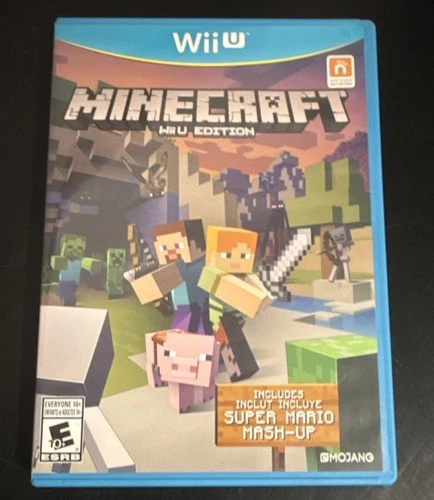 Mojang Minecraft Wii U Edition Super Mario Mash-Up Multiplayer Manual Included