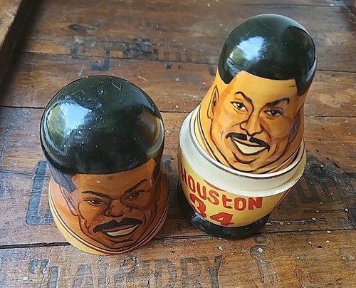 NBA Houston Rockets Nesting Dolls 1995 Olajuwon Smith Herrera Bullard Maxwell - Bild 3 von 9