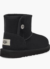 NEW UGG Kid Jona Black Suede Winter Snow Boots Toddler Girl 8T