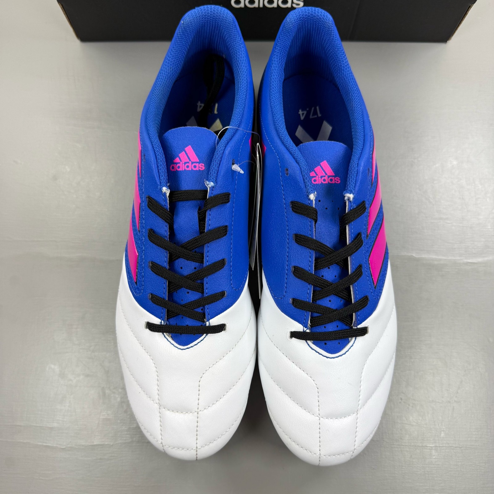 Adidas Football Boots Ace 17.4 FxG Blue Pink White UK 9 Men's Trainers BB1028 image 3