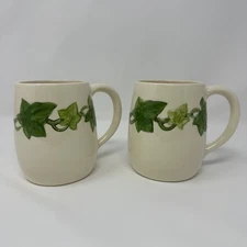 Pair Of Vtg Franciscan California Made In U.S.A. Ivy Grand Mugs Coffee Tea Cups