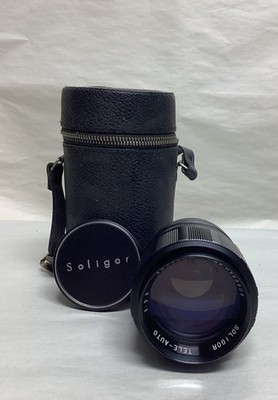 Vintage Soligor Tele-Auto Lens 135mm F2.8 w/ Hard Shell Case and Lens Covers