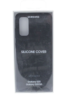 Samsung Silicone Cover Case for Galaxy S20 5G  S20 Black TM0M63122 New Original