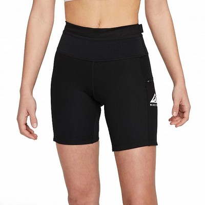 Nike Epic Luxe Women's 5'' Trail Running Tight Shorts DM7573-010 Black/White