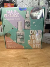 3 pc set-Isle Of Paradise Self-Tanning Water, Drops, Medium  Mitt  Glow Kit