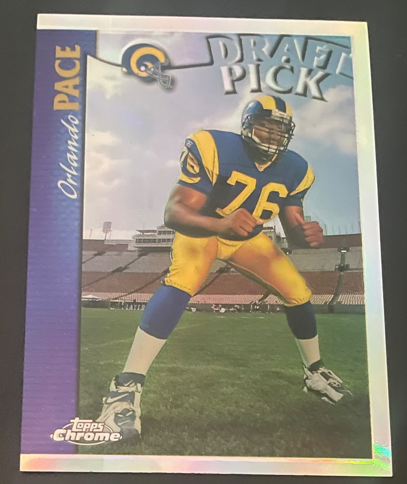 Orlando Pace Topps Chrome #153 Refractor