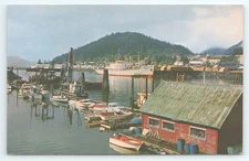 Postcard Wrangell Alaska Passage Ferry Route Port