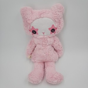 OOAK Artist Made Munkins Studio 18" Plush Monster Bear Pink Star Eyes