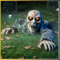 Joyin Halloween Deko Animierter Zombie Groundbreaker Grau Mit GeräUsch