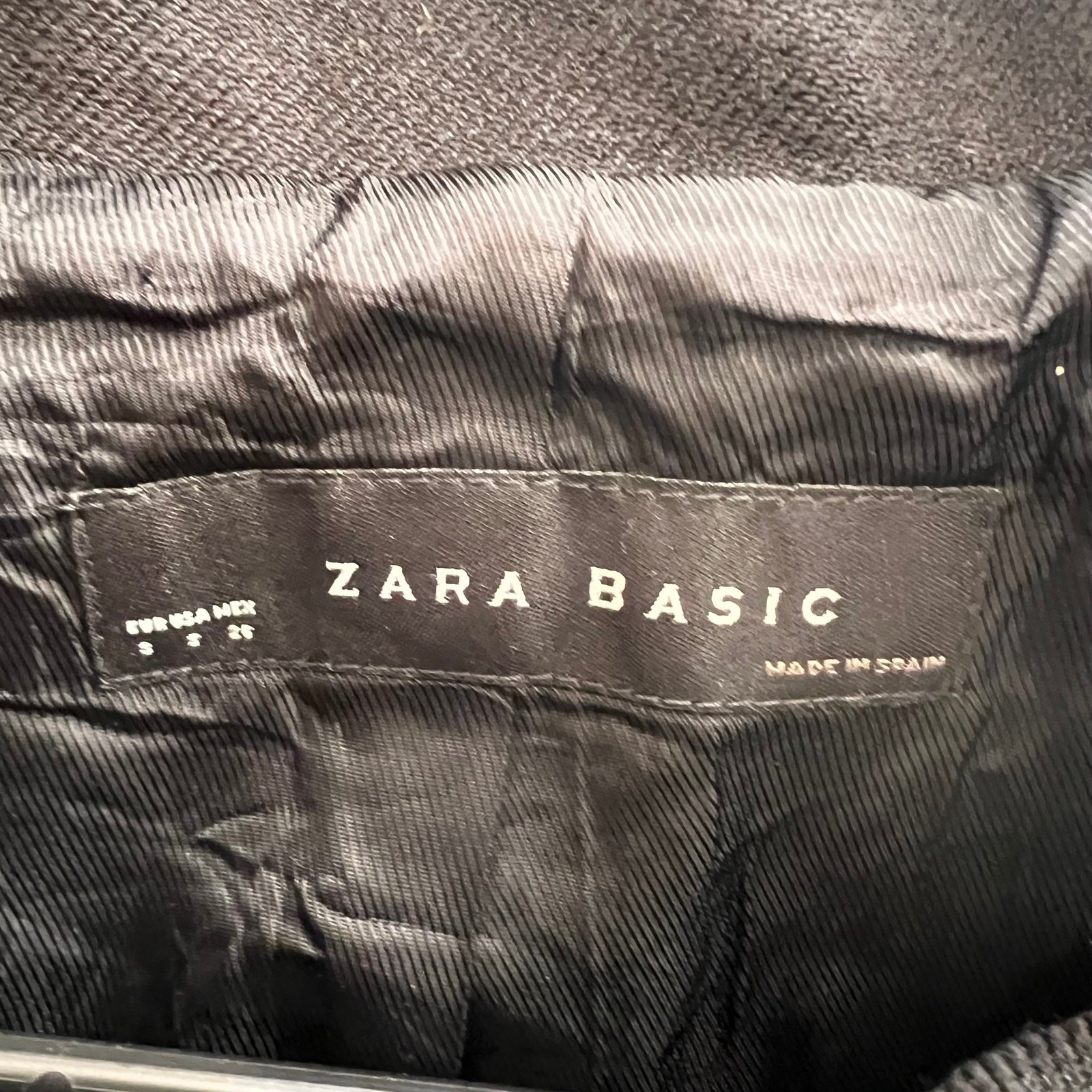 ZARA Basic Black Crop Jacket, S - image 4