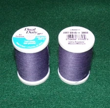 Dual Duty All Purpose Polyester Thread, 250 yards, Vintage Purple (3860)