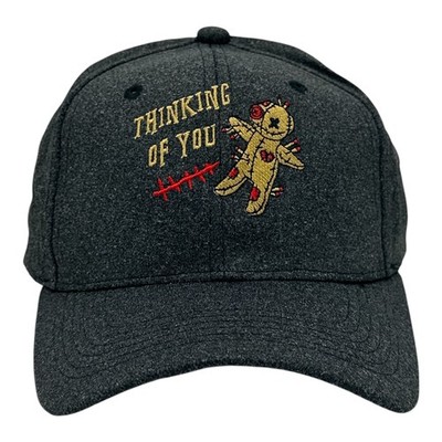 Thinking Of You Hat Funny Sarcastic Voodoo Doll Graphic Novelty Cap