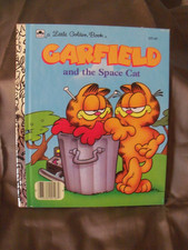 1988 GARFIELD AND THE SPACE CAT Little Golden Book - Lot #218